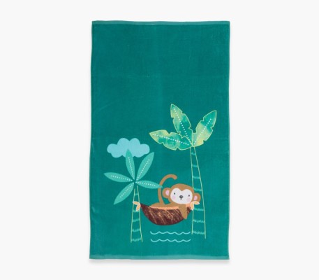 ΠΕΤΣΕΤΑ ΒΑΜΒ.TROPICAL MONKEY 70X120GREEN