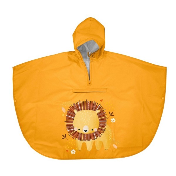LION αδιάβροχο poncho με κουκούλα