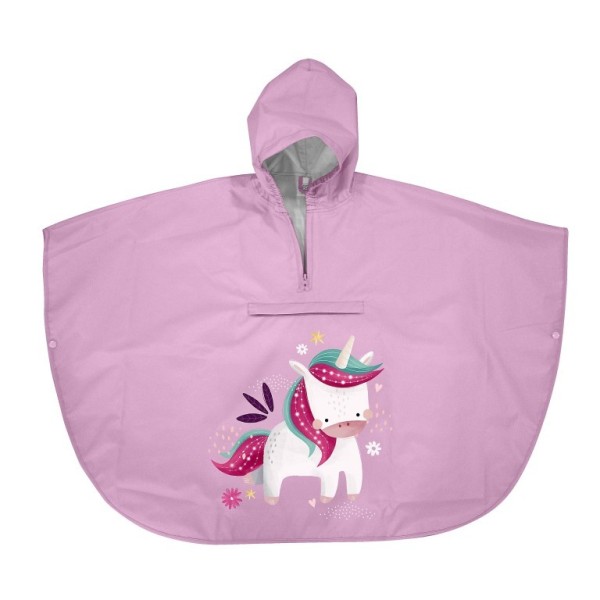 UNICORN αδιάβροχο poncho με κουκούλα