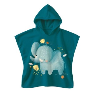 Sassi Poncho με κουκούλα Chewy The Elephant