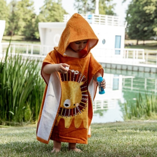 Sassi Poncho με κουκούλα 100% Chompy The Lion Sassi Poncho με κουκούλα 100% Chompy The Lion