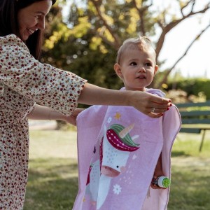 Sassi Poncho με κουκούλα Sparkly The Unicorn