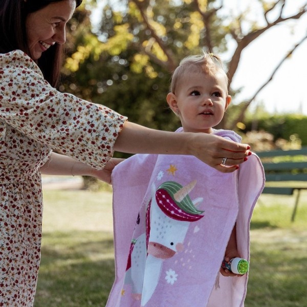 Sassi Poncho με κουκούλα Sparkly The Unicorn