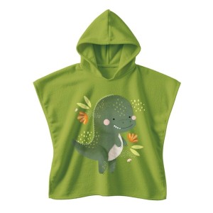 Sassi Poncho με κουκούλα Cracky The Dinosaur