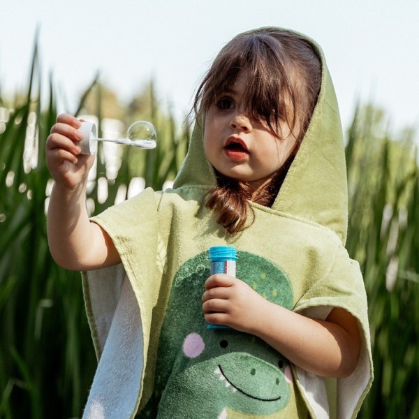 Sassi Poncho με κουκούλα Cracky The Dinosaur