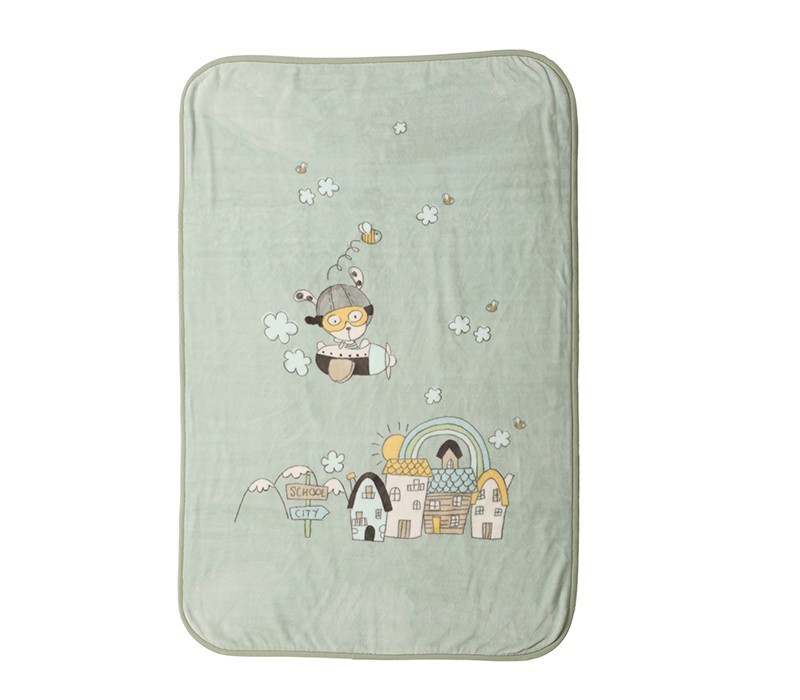 ΚΟΥΒΕΡΤΑ ΠΟΛ.LIFE IN THE CITY 75X100  misty blue