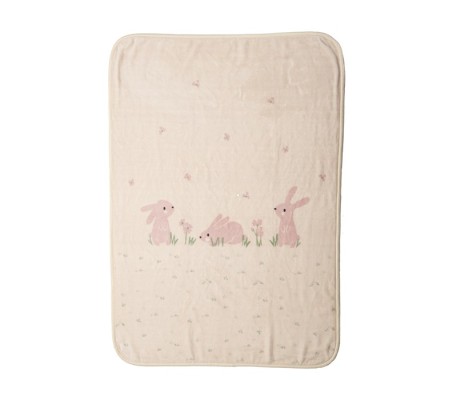 ΚΟΥΒΕΡΤΑ ΠΟΛ.COUNTRY BUNNY 75X100   ivory