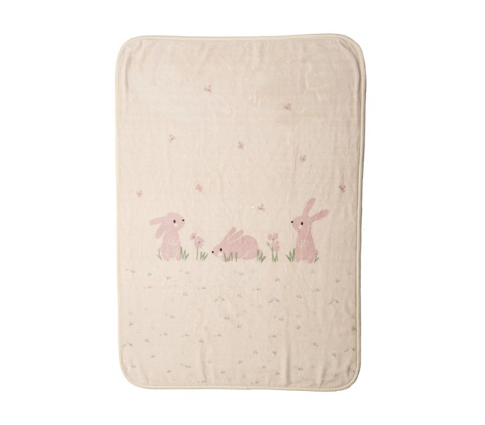 ΚΟΥΒΕΡΤΑ ΠΟΛ.COUNTRY BUNNY 75X100   ivory