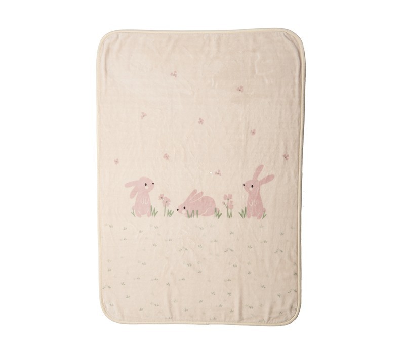 ΚΟΥΒΕΡΤΑ ΠΟΛ.COUNTRY BUNNY 75X100   ivory