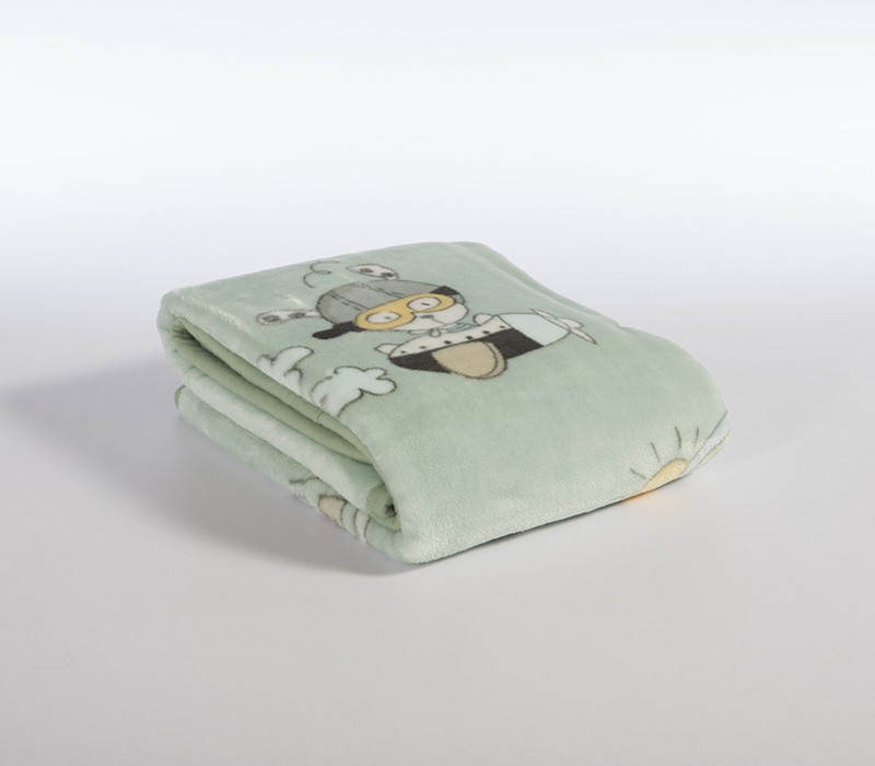 ΚΟΥΒΕΡΤΑ ΠΟΛ.LIFE IN THE CITY 100X140   misty blue