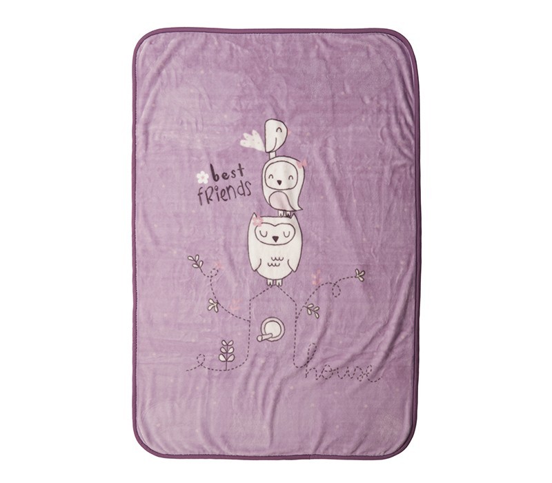 ΚΟΥΒΕΡΤΑ ΠΟΛ.BEST FRIENDS 75X100   lilac