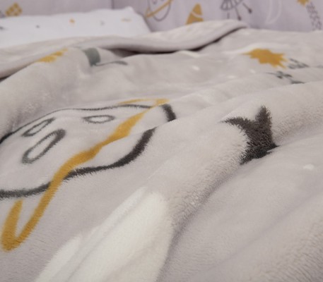 ΚΟΥΒΕΡΤΑ ΠΟΛ.MY UNIVERSE 75X100   cloud grey