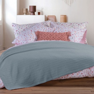 ΚΟΥΒΕΡΤΑ BΑΜΒ.ΠΙΚΕ COOL 160X240   DUSTY BLUE