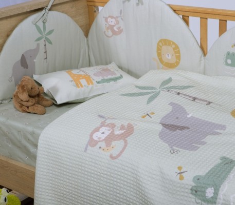 ΚΟΥΒΕΡΤΑ ΒΑΜΒ ΠΙΚΕ SAVANA 110X150 GREEN