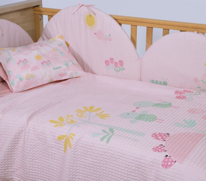 ΚΟΥΒΕΡΤΑ ΒΑΜΒ ΠΙΚΕ SPRING HAPINESS 80X110 PINK ΚΟΥΒΕΡΤΑ ΒΑΜΒ ΠΙΚΕ SPRING HAPINESS 80X110 PINK