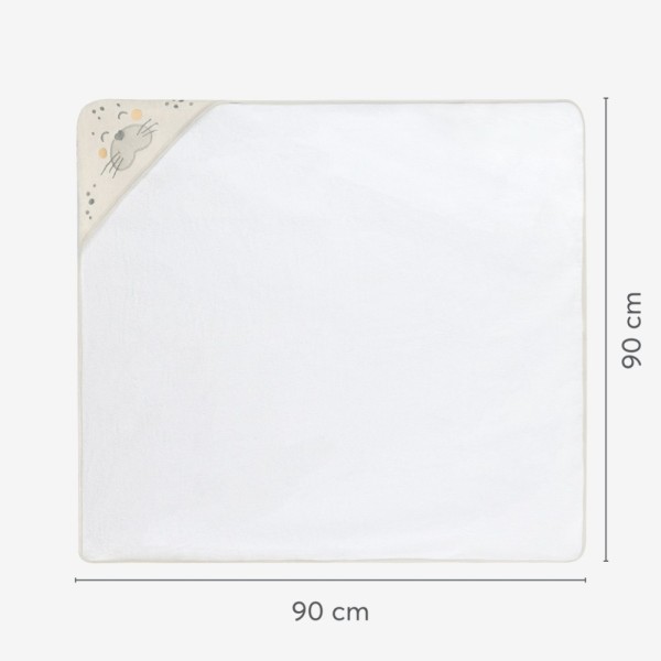 Hooded towel terry 90/90 cm Seally me