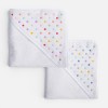 ΚΑΠΑ BAMB DOTS 75X75 ECRU/PINK ΚΑΠΑ BAMB DOTS 75X75 ECRU/PINK