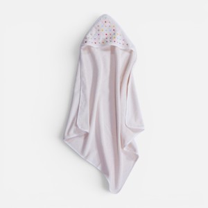 ΚΑΠΑ BAMB DOTS 75X75 ECRU/PINK