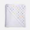ΚΑΠΑ BAMB DOTS 75X75 ECRU/BLUE ΚΑΠΑ BAMB DOTS 75X75 ECRU/BLUE