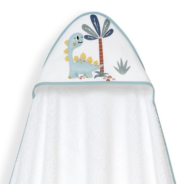Μπουρνούζι Κάπα & Καπέλο Μπάνιου White-Green