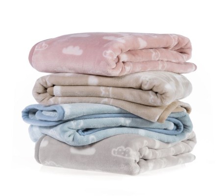 ΚΟΥΒΕΡΤΑ ΠΟΛΥΕΣΤΕΡ CLOUDS 100x140 - BEBE