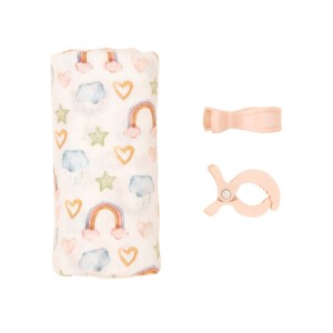 MUSLIN & 2 PRAM PEG BOX SET RAINBOW DREAMS ΜΟΥΣΕΛΙΝΑ+2