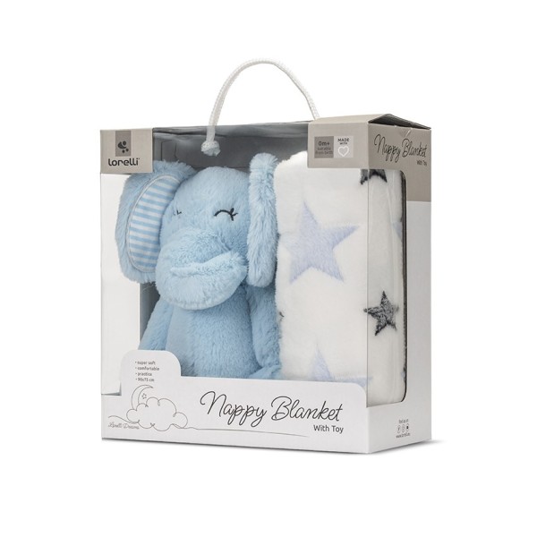 ΚΟΥΒΕΡΤΑ ΑΓΚΑΛΙΑΣ 90/75CM ΜΕ ΛΟΥΤΡΙΝΟ NAPPY BLUE