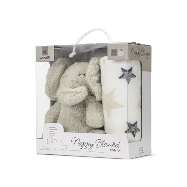 ΚΟΥΒΕΡΤΑ ΑΓΚΑΛΙΑΣ 90/75CM ΜΕ ΛΟΥΤΡΙΝΟ BEIGY ELEPHANT