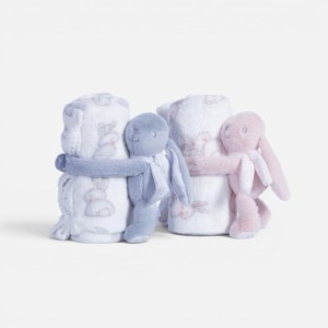 ΚΟΥΒΕΡΤΑΚΙ FLEECE ΠΟΛ.BUNNY BOO 75X100  ECRU/PINK