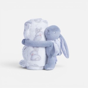 ΚΟΥΒΕΡΤΑΚΙ FLEECE ΠΟΛ.BUNNY BOO 75X100  ECRU/PINK