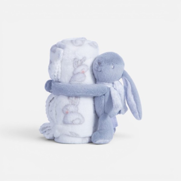 ΚΟΥΒΕΡΤΑΚΙ FLEECE ΠΟΛ.BUNNY BOO 75X100  ECRU/PINK