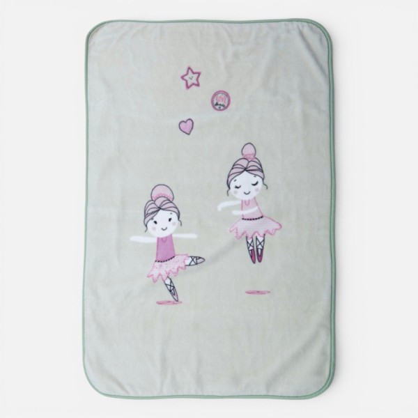 ΚΟΥΒΕΡΤΑ ΠΟΛ.BALLERINE WORLD 75X100  GREEN