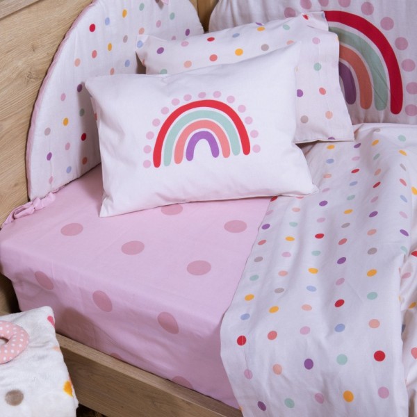 ΣΕΝΤΟΝΙ ΒΑΜΒ ΚΟΥΝΙΑΣ BABY DOTS 3TMX ECRU/PINK