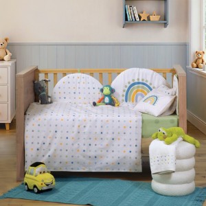 ΣΕΝΤΟΝΙ ΒΑΜΒ ΚΟΥΝΙΑΣ BABY DOTS 3TMX ECRU/GREEN