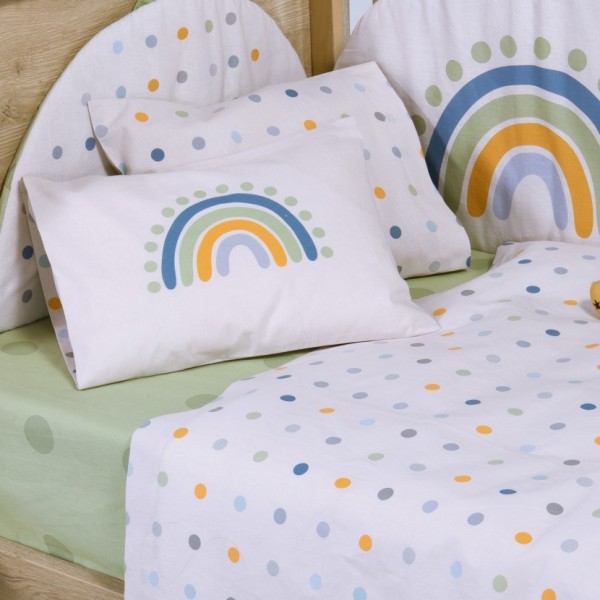 ΣΕΝΤΟΝΙ ΒΑΜΒ ΚΟΥΝΙΑΣ BABY DOTS 3TMX ECRU/GREEN