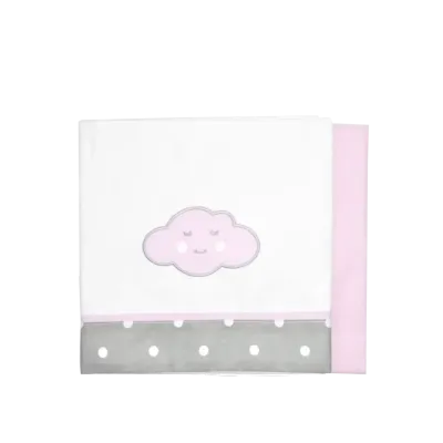 Σεντόνια  λικνου Ροζ Σύννεφο