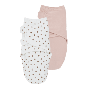 Meyco 2 Pack Swaddle Mini Panther Soft Pink 0-3 μηνών