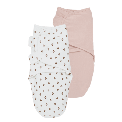 Meyco 2 Pack Swaddle Mini Panther Soft Pink 0-3 μηνών