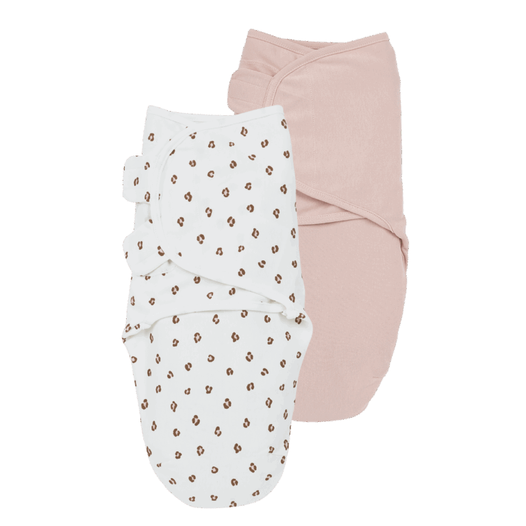 Meyco 2 Pack Swaddle Mini Panther Soft Pink 0-3 μηνών