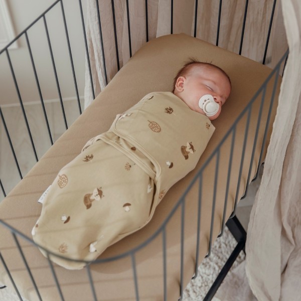 Meyco 2 Pack Swaddle Forest Animals Sand 0-3 μηνών