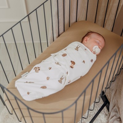 Meyco 2 Pack Swaddle Forest Animals Sand 0-3 μηνών Meyco 2 Pack Swaddle Forest Animals Sand 0-3 μηνών