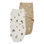 Meyco 2 Pack Swaddle Forest Animals Sand 0-3 μηνών