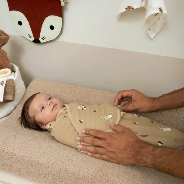 Meyco 2 Pack Swaddle Branches Sand 0-3 μηνών