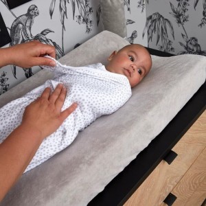 Meyco Swaddle Cheetah Light Grey 0-3 μηνών