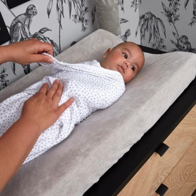 Meyco Swaddle Cheetah Light Grey 0-3 μηνών Meyco Swaddle Cheetah Light Grey 0-3 μηνών