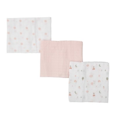 Σετ Πάνες Αγκαλιάς Pink Rainbows σε Κουτί 80x70cm.3τμχ