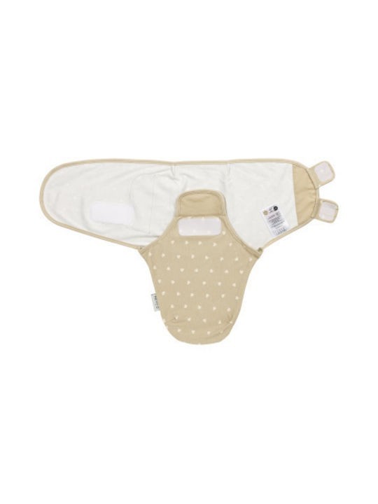 Meyco Swaddle Sweet Heart Sand 0-3 μηνών