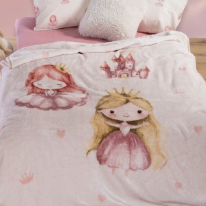 ΚΟΥΒΕΡΤΑ ΠΟΛ.OUR PRINCESS 160X220  pink