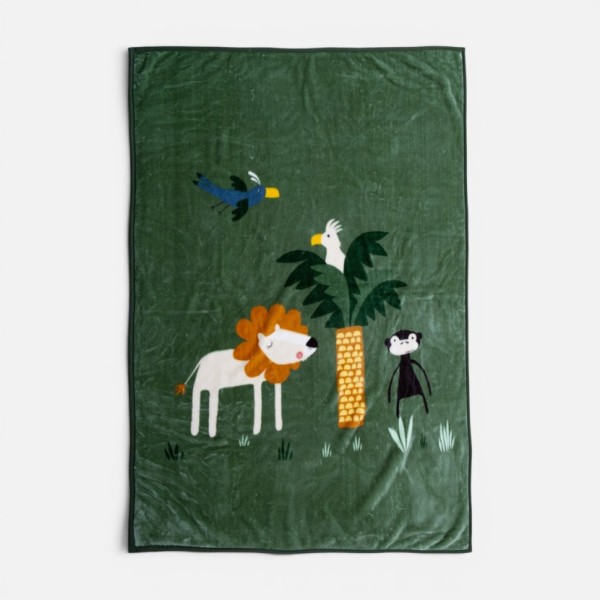 ΚΟΥΒΕΡΤΑ ΠΟΛ.JUNGLE MANIA 160X220  GREEN