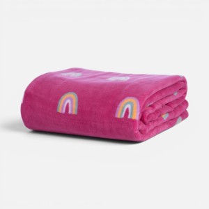 ΚΟΥΒΕΡΤΑ FLEECE ΠΟΛ.RAINBOW MOOD 160X220 FUCHSIA